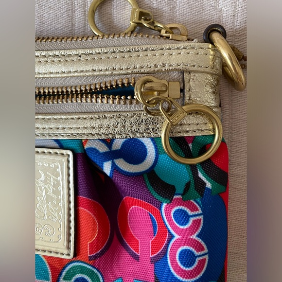 Coach Poppy Glam Wristlet bag - Picture 3 of 9